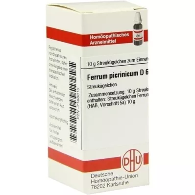 FERRUM PICRINICUM D 6 glóbulos, 10 g
