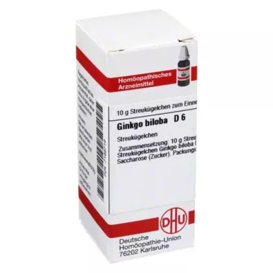 DHU Ginkgo biloba D 6 glóbulos, 10 g DHU Ginkgo biloba D 6 glóbulos, 10 g