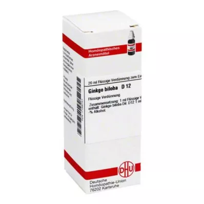 GINKGO BILOBA Diluição D 12, 20 ml GINKGO BILOBA Diluição D 12, 20 ml