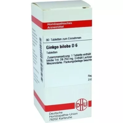 GINKGO BILOBA D 12 Comprimidos, 80 Cápsulas