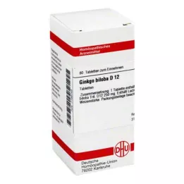 GINKGO BILOBA D 12 Comprimidos, 80 Cápsulas