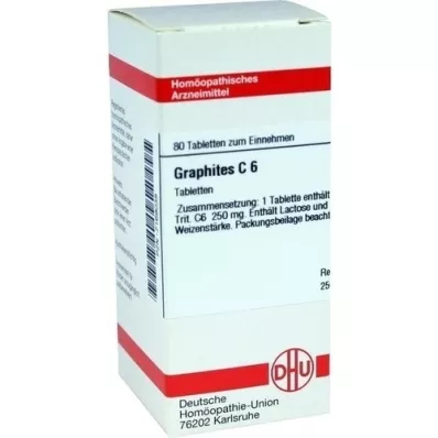 GRAPHITES C 6 Comprimidos, 80 Cápsulas