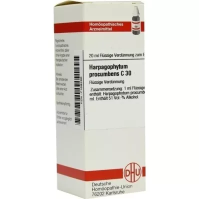 HARPAGOPHYTUM PROCUMBENS Diluição C 30, 20 ml