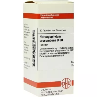 HARPAGOPHYTUM PROCUMBENS D 30 Comprimidos, 80 Cápsulas