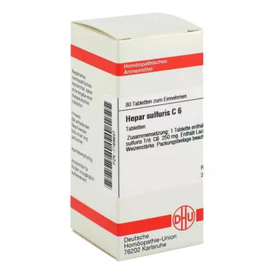HEPAR SULFURIS C 6 Comprimidos, 80 Cápsulas