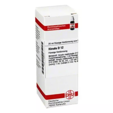 DHU Diluição Hirudo D 12, 20 ml DHU Diluição Hirudo D 12, 20 ml