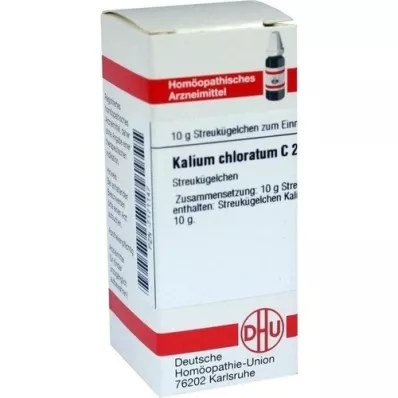 KALIUM CHLORATUM C 200 glóbulos, 10 g