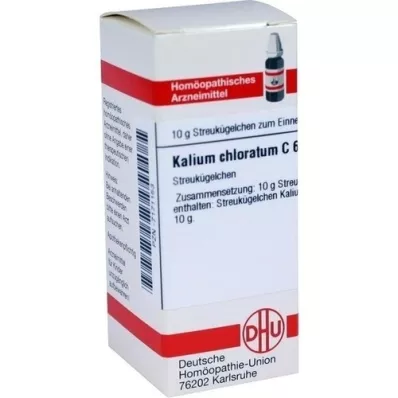 KALIUM CHLORATUM C 6 glóbulos, 10 g