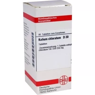 KALIUM CHLORATUM D 30 Comprimidos, 80 Cápsulas