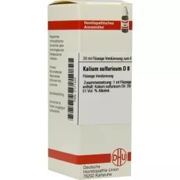 KALIUM SULFURICUM Diluição D 8, 20 ml