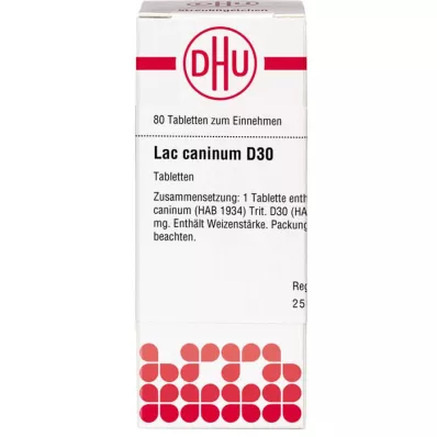 LAC CANINUM D 30 Comprimidos, 80 Cápsulas