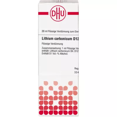 LITHIUM CARBONICUM Diluição D 12, 20 ml