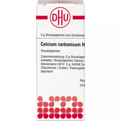 CALCIUM CARBONICUM Hahnemanni LM III Glóbulos, 5 g