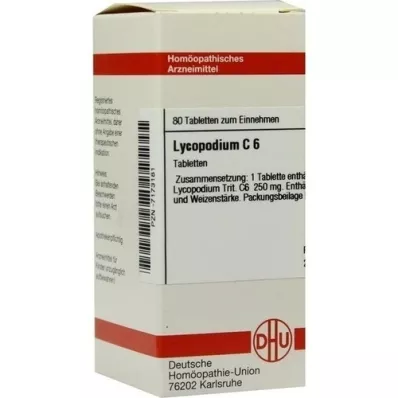 LYCOPODIUM C 6 Comprimidos, 80 Cápsulas