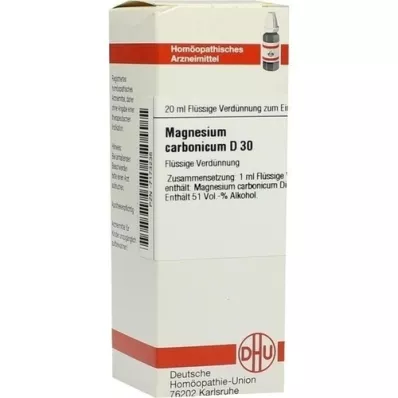 MAGNESIUM CARBONICUM Diluição D 30, 20 ml