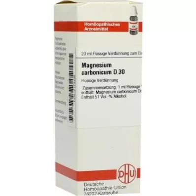 MAGNESIUM CARBONICUM Diluição D 30, 20 ml MAGNESIUM CARBONICUM Diluição D 30, 20 ml