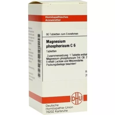 MAGNESIUM PHOSPHORICUM C 6 Comprimidos, 80 Cápsulas