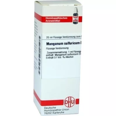 MANGANUM SULFURICUM Diluição D 6, 20 ml