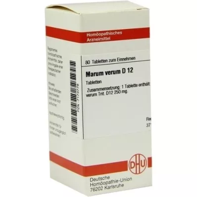 MARUM VERUM D 12 Comprimidos, 80 Cápsulas