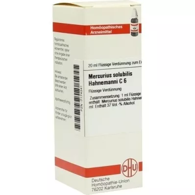 MERCURIUS SOLUBILIS Hahnemanni C 6 Diluição, 20 ml