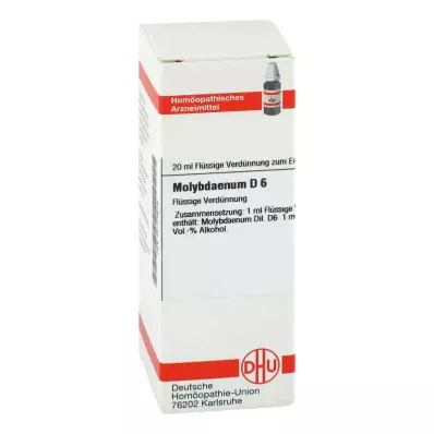 MOLYBDAENUM Diluição D 6, 20 ml