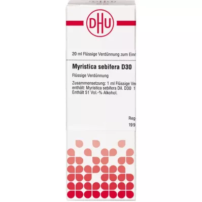 MYRISTICA SEBIFERA Diluição D 30, 20 ml