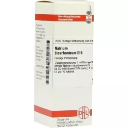 NATRIUM BICARBONICUM Diluição D 6, 20 ml