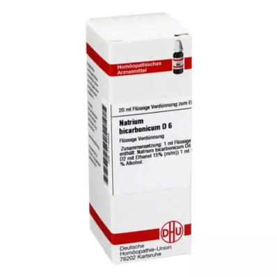 NATRIUM BICARBONICUM Diluição D 6, 20 ml