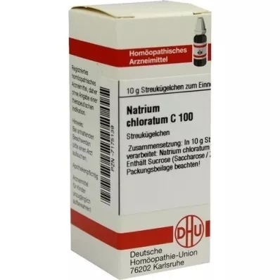NATRIUM CHLORATUM C 100 glóbulos, 10 g