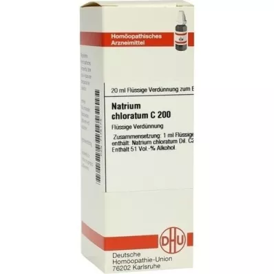 NATRIUM CHLORATUM Diluição C 200, 20 ml