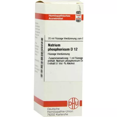 NATRIUM PHOSPHORICUM Diluição D 12, 20 ml NATRIUM PHOSPHORICUM Diluição D 12, 20 ml