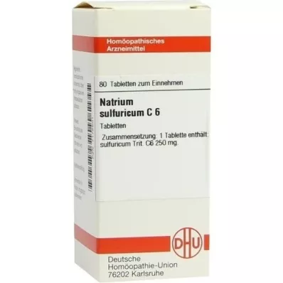 NATRIUM SULFURICUM C 6 Comprimidos, 80 Cápsulas