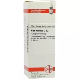 NUX VOMICA Diluição C 12, 20 ml