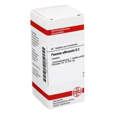 PAEONIA OFFICINALIS D 2 Comprimidos, 80 Cápsulas PAEONIA OFFICINALIS D 2 Comprimidos, 80 Cápsulas