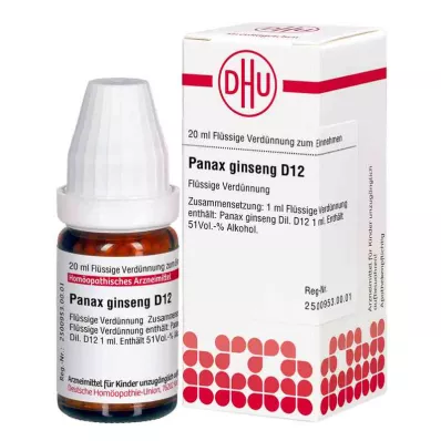 Diluição Panax Ginseng D12 (20 ml)