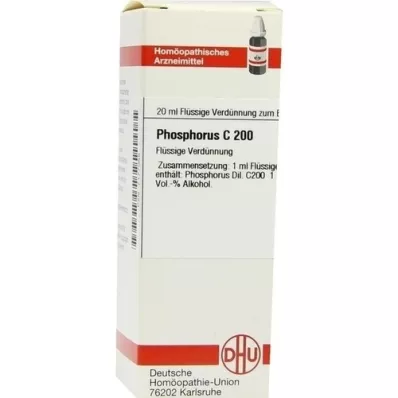 PHOSPHORUS Diluição C 200, 20 ml