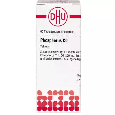 PHOSPHORUS C 6 Comprimidos, 80 Cápsulas