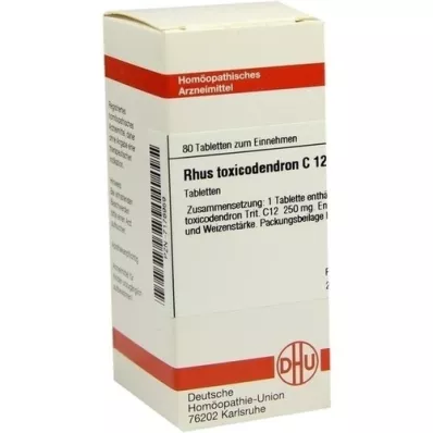 RHUS TOXICODENDRON C 12 comprimidos, 80 unidades