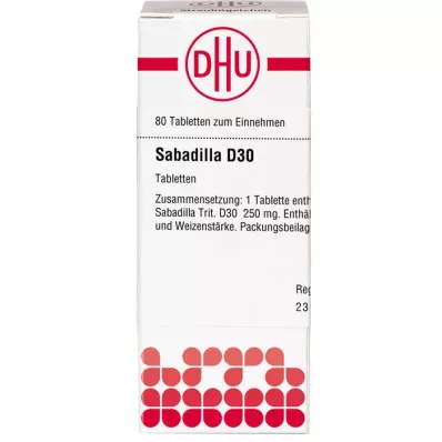 SABADILLA D 30 Comprimidos, 80 Cápsulas