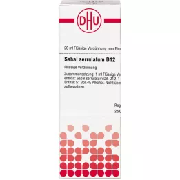 SABAL SERRULATUM Diluição D 12, 20 ml