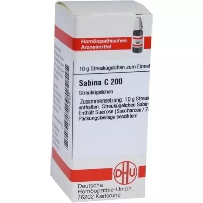 SABINA C 200 glóbulos, 10 g