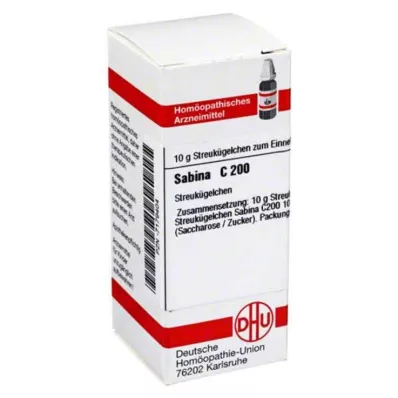 DHU Sabina C 200 glóbulos, 10 g DHU Sabina C 200 glóbulos, 10 g