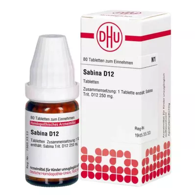 Comprimidos Sabina D12 (80 peças) Comprimidos Sabina D12 (80 peças)