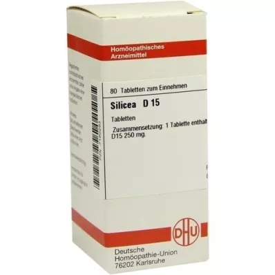 SILICEA D 15 Comprimidos, 80 Cápsulas