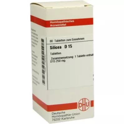 SILICEA D 15 Comprimidos, 80 Cápsulas
