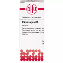 STAPHISAGRIA C 9 Comprimidos, 80 unid