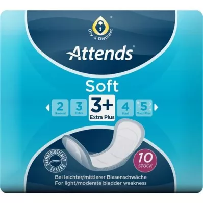 ATTENDS Soft 3+ extra plus, 10 peças