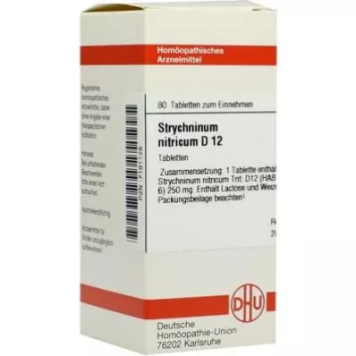 STRYCHNINUM NITRICUM D 12 Comprimidos, 80 Cápsulas STRYCHNINUM NITRICUM D 12 Comprimidos, 80 Cápsulas