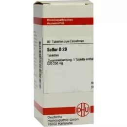 Comprimidos de enxofre D20 (80 peças)
