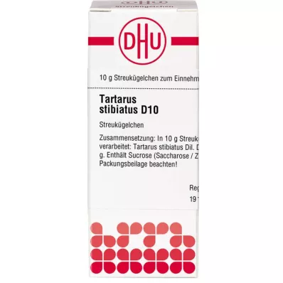TARTARUS STIBIATUS D 10 glóbulos, 10 g